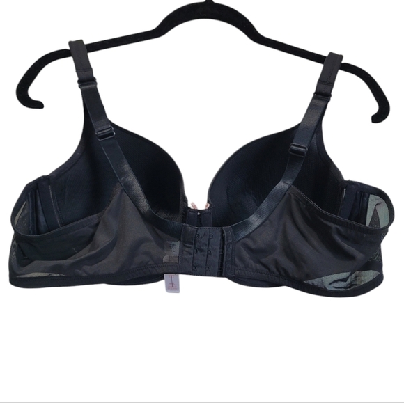 Cacique RN118641 Black T-Shirt Wired Lightly Lined Bra Size 44C EUC - Picture 3 of 4